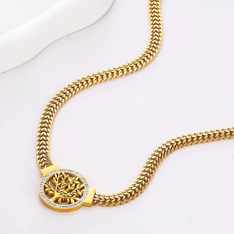 Tree Of Life Gold Necklace