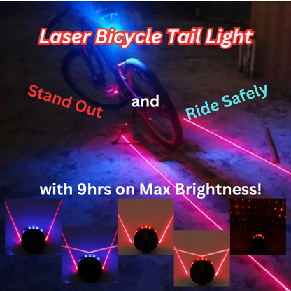 Cycling Light with LED Laser Lines